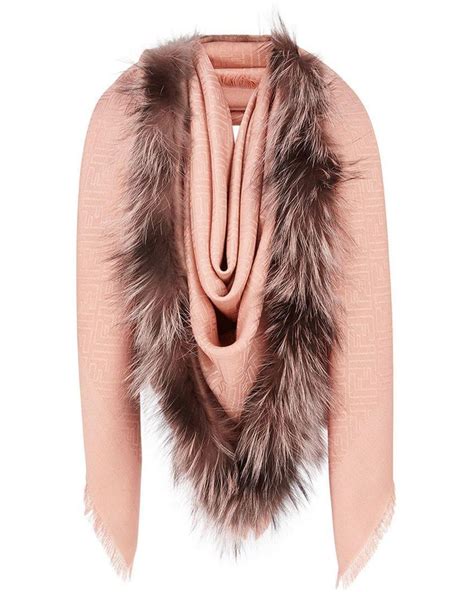 fendi pink touch of fur|OMG, FENDI's new 'Touch of Fur' shawl reminds us of.